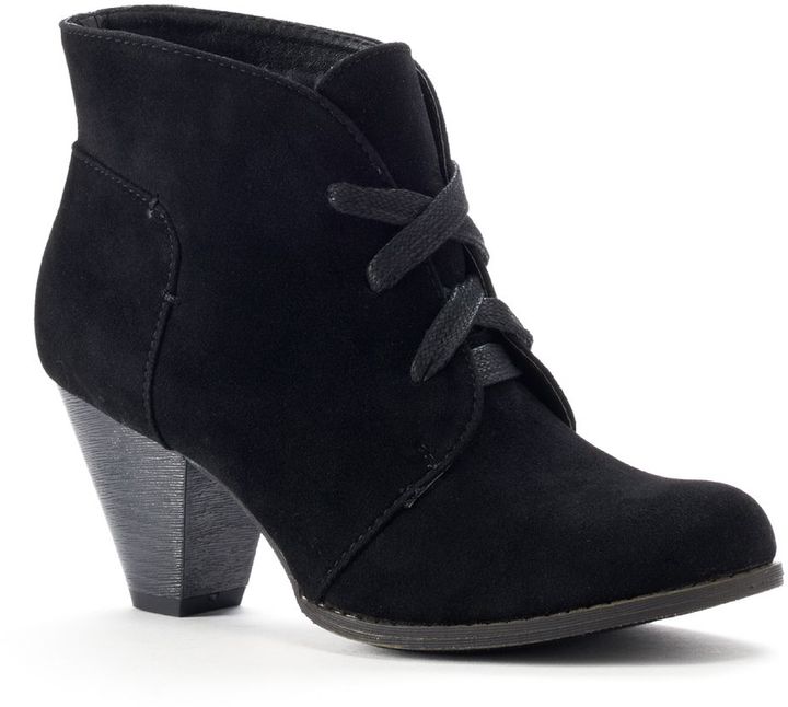 kohls black booties