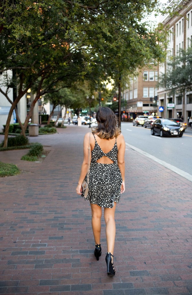 open back floral pacsun dress 