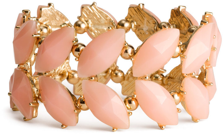 pale pink and gold bracelet