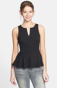 black-peplum-sleeveless