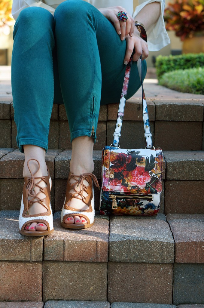 flower-print-purse