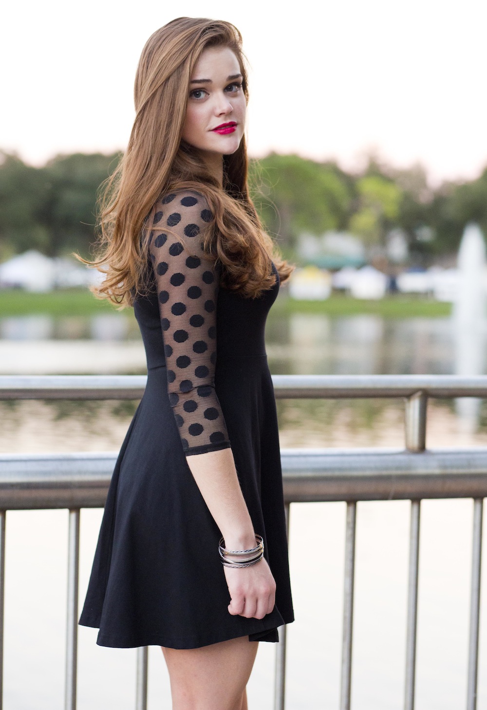 polka dot dress